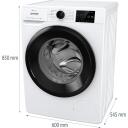 Gorenje skalbimo ma&scaron;ina WPNEI82A1SWIFI, 8 kg, 1200 aps./min, energijos efektyvumo klasė A, garų funkcija, LED ekranas, Wi-Fi