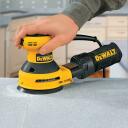 Dewalt Multi-Purpose Smil&scaron;u Papīrs 125mm 40G 8 Caurumu ROS Diski 25 Gab, Dzeltena, Saderīgs ar nejau&scaron;o orbītu, Stearāta pārklājums