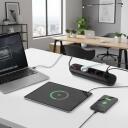 Maclean pagarinātājs MCE394 B, 2500W, 1.5m, 3x F, 3x USB A, melns, apgaismojums, slēdzis