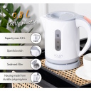 Elektriline veekeetja 850 W 08 L roostevabast terasest ja polüpropüleenist korpus 360° pöörleva alusega valge hall AD1371G Adler