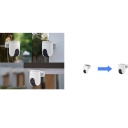 Ezviz H8C CS-H8C-3MP Wi-Fi Āra IP65 3MP 2K Gudrā Pan & Tilt 360 Kamera MicroSD / Nakts Redzamība Balta