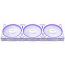 Asus Datora ventilators MR120 90DA00I3-B09020, 12V, 0.18A, 21dB, 1.7mmH2O, 3 ventilatori, 20 LED, 1600 RPM, 58 cfm, balts