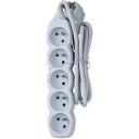 Esperanza ELK207W удлинитель питания, 1.5м, 5 AC розеток, 220-250V, 16A, 3680W, 50Hz, белый