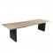Aiamööblikomplekt ROYAL 8 tooliga (13258) 280x100xH76cm, lauaplaat: tiik, alumiiniumist jalad, värvus: hall