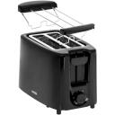 Mesko Toaster MS 3220, 750 W, 2 pesa, plastkorpus, must, 6 pruunimisastet, automaatne v&auml;ljal&uuml;litus