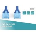 Digitus patch kaabel U/UTP kat.5e PVC DK-1512-005/B, 0.5m, sinine, RJ45 Male, RJ45 Male