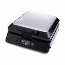 Perfect Belgian waffle maker 1500 W for four waffles 25×29×14 cm with non stick plates black AD3036 Adler