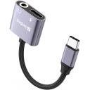 Sandberg USB-C helisadapter 136-67, USB-C, 3.5mm, hall, 65W laadimine, CE, FCC, RoHS, UKCA