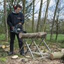 Benzininis grandininis pjūklas 45.4cc, POWERPLUS, POWPG20130, pjovimo ilgis: 450 mm, automatinis tepimas