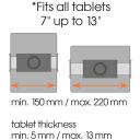 Vogels TMS 1020 plan&scaron;etdatora automa&scaron;īnas komplekts, 7-13", 1 kg, melns, slīpums