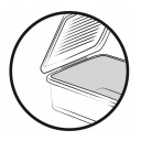 Dėžė su dangteliu Leonie 0611159004 Keeeper 37,5x28,5x23,5cm 16,6L permatoma