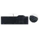 Dell Laidinė kompiuterio klaviatūra KB-813 580-18360, 1.8m, juoda, USB, membraninė, kortelių skaitytuvas, pilno dydžio i&scaron;dėstymas