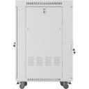 Lanberg Rack kapp 19" vabalt seisv 22U/600x800, FF01-6822-12SL, RAL 7035, 4 ventilaatori pesa, LCD termostaat