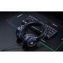 Onikuma austiņas X92 Black, 20 &Omega;, 50 mm, 113 dB, 2.2 m, multidirekcionalais mikrofons, 360&deg; rotācija, RGB apgaismojums