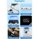 Vention Power Bank FHKW0 10000 mAh, 22.5 W, 2xUSB-A, 1xUSB-C, Micro USB, baltas