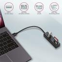 Axagon USB centras HMA-CR3A USB 3.2, 3x USB-A, 1x SD kortelių lizdas, 1x microSD lizdas, 20 cm maitinimo laidas