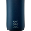 Thermobottle CityLoop Thermavac eCycle Water Bottle 0.6L, recycled stainless. Steel / dark blue 2710870001 ALADDIN