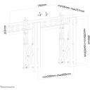 Neomounts настенный крепеж LED-VW1000BLACK, 40-75", макс 50 кг, VESA 200x200-600x400 мм, черный