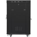 Lanberg Rack kapp 19" vabalt seisv 22U/800x800, FF01-8822-12BL, 1.5mm raam, 4 jahutusventilaatorit, LCD