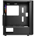 Gembird Datora korpuss CCC-FC-400X, 350mm, 200mm, 440mm, 4.4kg, Tempered glass, SPCC, Midi Tower, RGB, 2xUSB 3.0, 4x2.5" bays