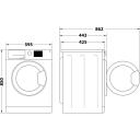 Indesit Veļas mazgājamā ma&scaron;īna MTWSA 61294 WK EE, 6 kg, 1150 apgr./min, energoefektivitātes klase C, priek&scaron;ējā ielāde, balta