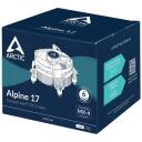 Arctic CPU jahuti Alpine 17 ACALP00040A, 12V, 1 ventilaator, 2000 RPM, 0.3 sone, FDB, must/h&otilde;be