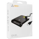 Sbox kar&scaron;u lasītājs CR-02, USB 2.0, 1,5m, līdz 420 Kbps, melna, ABS plastmasa, Windows 10/11, MAC OS 10.15, Linux
