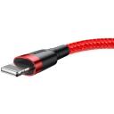 Baseus Kaabel CALKLF-B09, 100cm, 2.4A, Lightning, USB, punane