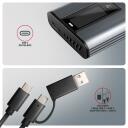 Axagon SSD korpusas EEM2-SD2 USB-C 10Gbps, M.2 NVMe/SATA, metalinis, 96 x 42 x 12 mm