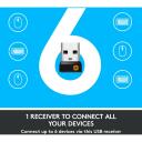 Logitech USB laserhiir M705/BLACK 910-001949, 1000 DPI, 7 nuppu, 10m traadita ulatus, AA aku