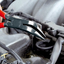 Mehāniķu knaibles, KNIPEX, 38 71 200, augsta izturība, melna pārklājuma rokturi