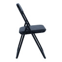 Saliekamais krēsls CATERINA melns/PVC 20714