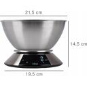 Eldom Кухонные весы Ideal IK3701, 5кг, 1г, 1.8л чаша, автоматическая калибровка, функция тарирования, ЖК-дисплей