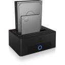 Raidsonic | Icy Box | IB-1232CL-U3 dokstacija, 2x SATA 2,5"/3,5" uz 1x USB 3.0, 5 Gbit/s, melna