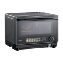 Freestanding convection and grill microwave oven for versatile cooking with 25 L capacity 1000 W power and black premium design MSO25H Midea