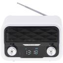 Adler Bluetooth raadio AD 1185, 1800 mAh, FM 50 eelnevalt seadistatud jaama, AUX, LCD ekraan, valge