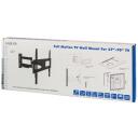 Logilink TV sienas stiprinājums BP0019, 37-70", slīpums -20&deg;/+10&deg;, pagrieziens -90&deg;/+90&deg;, 473 mm, maksimālais svars 50 kg, melns