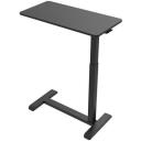 Gembird Mobilais klēpjdatora galds ar ritenī&scaron;iem, TVS-DESK-02-BK, Melns, Dziļums 400/470 mm, Platums 770/890 mm