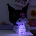 Paladone Kuromi GloBuddies nakts gaisma PP14396KUR, 16cm, violets, LED, 1 spuldze, galda virsma