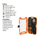 Skrūvgriežu uzgaļu komplekts elektronikai, 32gab., JGO-TEL-32 TRUPER