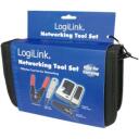 Logilink tīkla rīku komplekts ar somu WZ0012, 1x LSA perforators, 1x gofrē&scaron;anas rīks 8P8C, 1x noņem&scaron;anas rīks