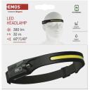 Emos laaditav pealamp P3541, 380 lm, 30 m, Li-Pol, 1200 mAh, 4 režiimi, veekindel ja l&ouml;&ouml;gikindel