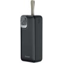 Hawk Powerbank HW-PB30000, 30000mAh, 1&times; USB-C, 2&times; USB-A, 5V-3A, 9V-2,22A, 12V-1,67A, Viedā IC, LCD displejs