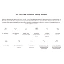 Ezviz E4P 3K⁺ CS-E4P Panorāmas Fisheye Viedā Wi-Fi Kamera MicroSD Krāsu Nakts Redze Balts