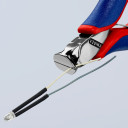 Precīzās elektriskās knaibles, KNIPEX, 64 32 120, 120 mm, cietā stieple Ø 0.5 mm, vidējā cietībā Ø 1.0 mm