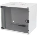 Digitus 7U sienas stiprinā&scaron;anas korpuss DN-19 07U-S-1, 40cm, 52cm, 36cm, IP20, dro&scaron;ības stikla durvis, 200&deg; atvēr&scaron;anas leņķis