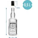Browin 500 ml butelis su užsukamu dangteli, juoda 'BIMBER OLD' spauda, 1 vnt. 631763