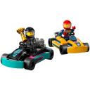 Lego Go-Karti un sacīk&scaron;u braucēji 60400, 99 elementu, 2 figūriņas, 5+ gadi