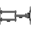 Sbox LCD-223-2, sienas stiprinājums, 13'' - 43'', 20kg, 75x75 - 200x200, melna, +90&deg; / -90&deg;, 6.6 - 37cm
