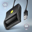 Axagon Nutikas kaardilugeja CRE-SM3SD USB 2.0 1.3 m, microSD/microSDHC/microSDXC, SIM, must
